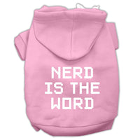 Pet Hoodie "Nerd Is The Word"
