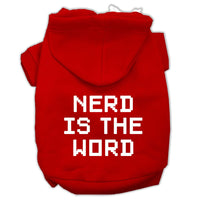Pet Hoodie "Nerd Is The Word"