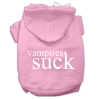 Halloween Pet Hoodie Screen Printed, "Vampires Suck"