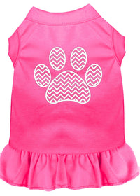 Pet Dress "Chevron Paw"