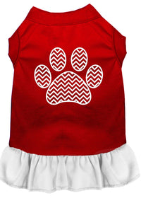 Pet Dress "Chevron Paw"
