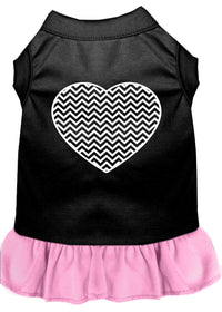 Pet Dress "Chevron Heart"