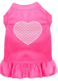 Pet Dress "Chevron Heart"