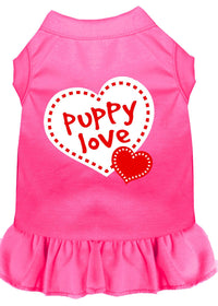 Pet Dress Screen Printed, "Puppy Love"