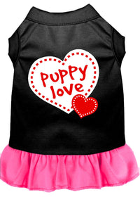 Pet Dress Screen Printed, "Puppy Love"