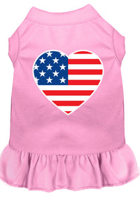Pet Dress "American Flag Heart"