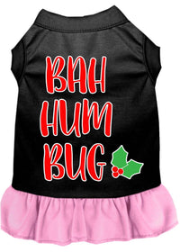 Christmas Pet Dress Screen Printed, "Bah Humbug"