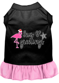 Christmas Pet Dress Screen Printed, "Seas and Greetings"
