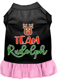 Christmas Pet Dress Screen Printed, "Team Rudolph"