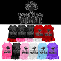 Thanksgiving Pet Dress "Gobble Til You Wobble"