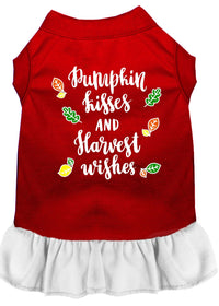 Pet Dress "Pumpkin Kisses and Harvest Wishes"