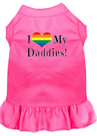 Pet Dress "I Heart My Daddies"
