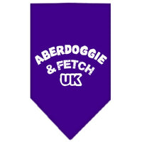Pet and Dog Bandana Screen Printed,  "Aberdoggie & Fetch UK"