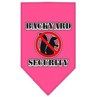 Pet and Dog Bandana Screen Printed, "Backyard Security"