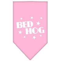 Pet and Dog Bandana Screen Printed, "Bed Hog"