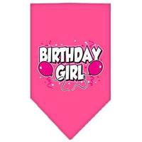 Pet and Dog Bandana Screen Printed, "Birthday Girl -or- "Birthday Boy"