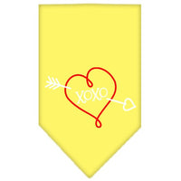 Pet and Dog Bandana Screen Printed, "XOXO"