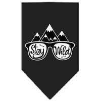 Dog Bandana Screen Printed, "Stay Wild"