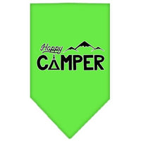 Pet and Dog Bandana Screen Printed, "Happy Camper"