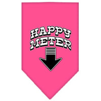 Pet and Dog Bandana Screen Printed, "Happy Meter"
