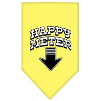 Pet and Dog Bandana Screen Printed, "Happy Meter"