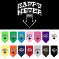Pet and Dog Bandana Screen Printed, "Happy Meter"