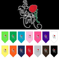 Pet and Dog Bandana Screen Printed, "Timeless Tale"