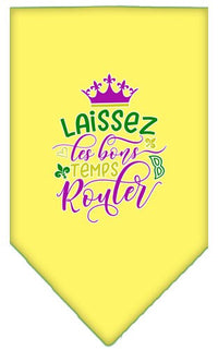 Pet and Dog Bandana Screen Printed, "Laissez Les Bons Temps Rouler"