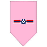 Pet and Dog Bandana Screen Printed, "Patriotic Star Paw"