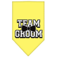 Pet and Dog Bandana Screen Printed, "Team Groom"