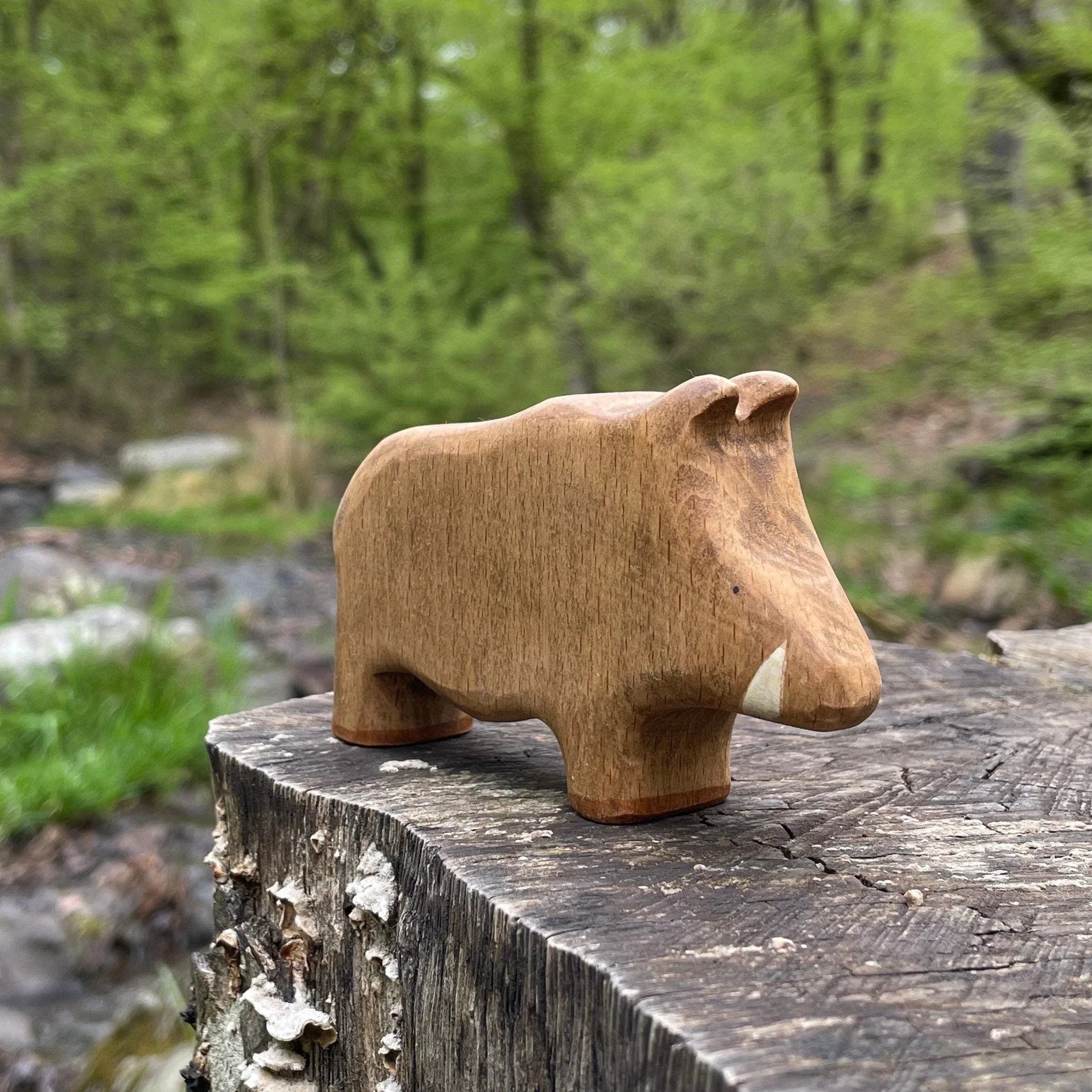 Wooden Boar Waldorf Toy - BIG FRENCHIES