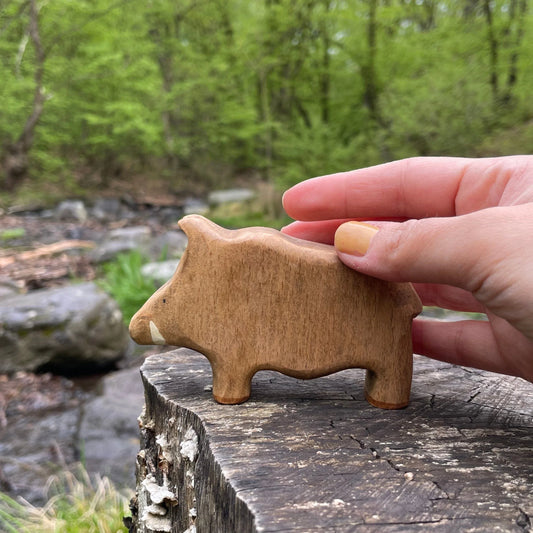 Wooden Boar Waldorf Toy - BIG FRENCHIES