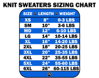 Pet Dog & Cat Knit Sweater Blank, Plain