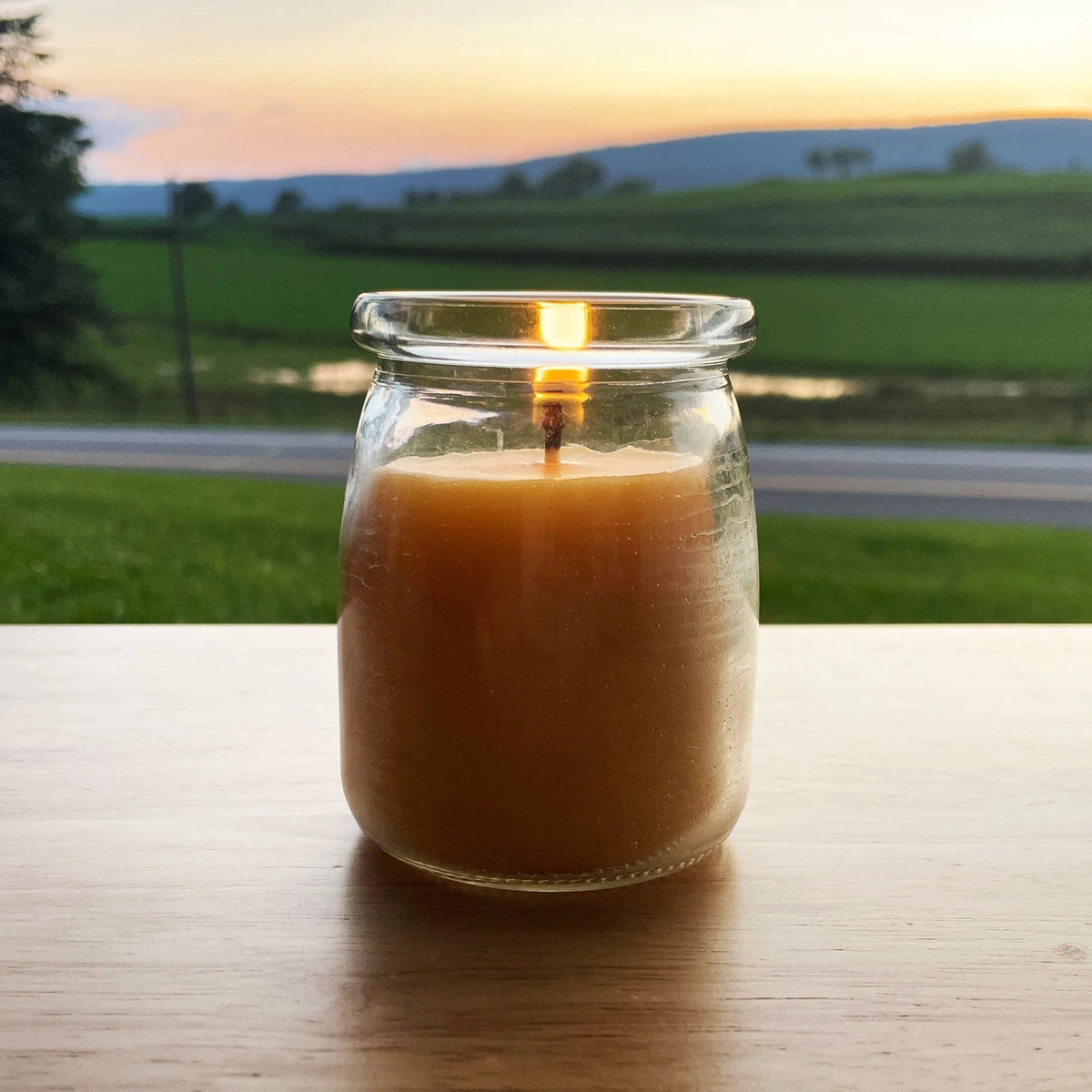 Large Cork Top Glass Jar Beeswax Candle - BIG FRENCHIES