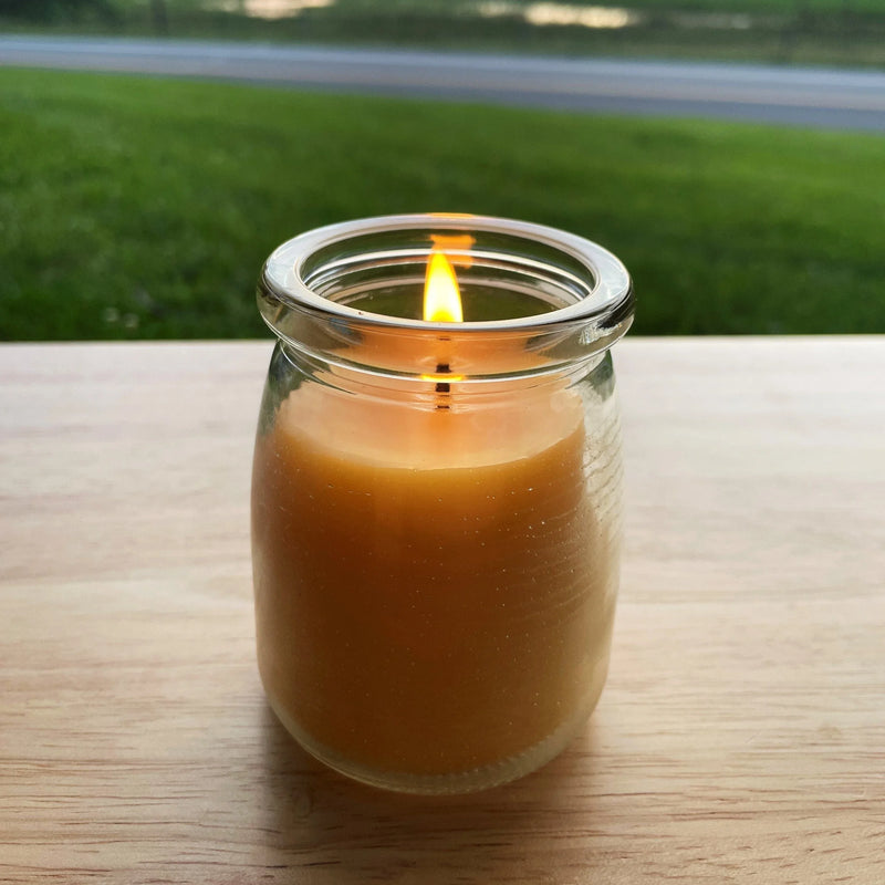 Large Cork Top Glass Jar Beeswax Candle - BIG FRENCHIES
