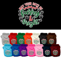 Christmas Pet Hoodie Screen Printed, "Furry & Bright"
