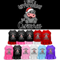 Christmas Pet Dress "I Want A Hippopotamus For Christmas"