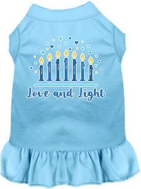 Hanukkah Pet Dress "Love and Light"