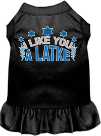 Hanukkah Pet Dress "I Like You A Latke"