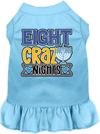Hanukkah Pet Dress "Eight Crazy Nights"