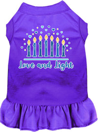 Hanukkah Pet Dress "Love and Light"