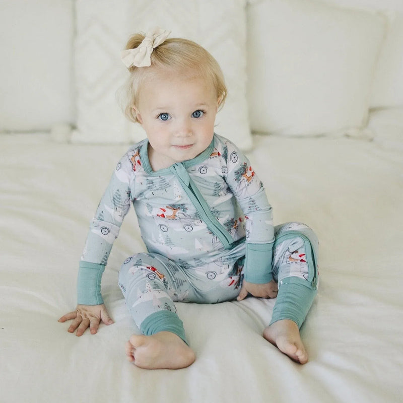 Cruisin' to Christmas Bamboo Zippy Romper - BIG FRENCHIES