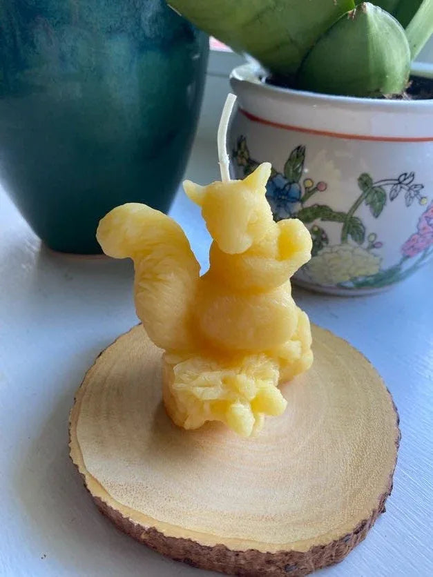 Squirrel Beeswax Candle - BIG FRENCHIES