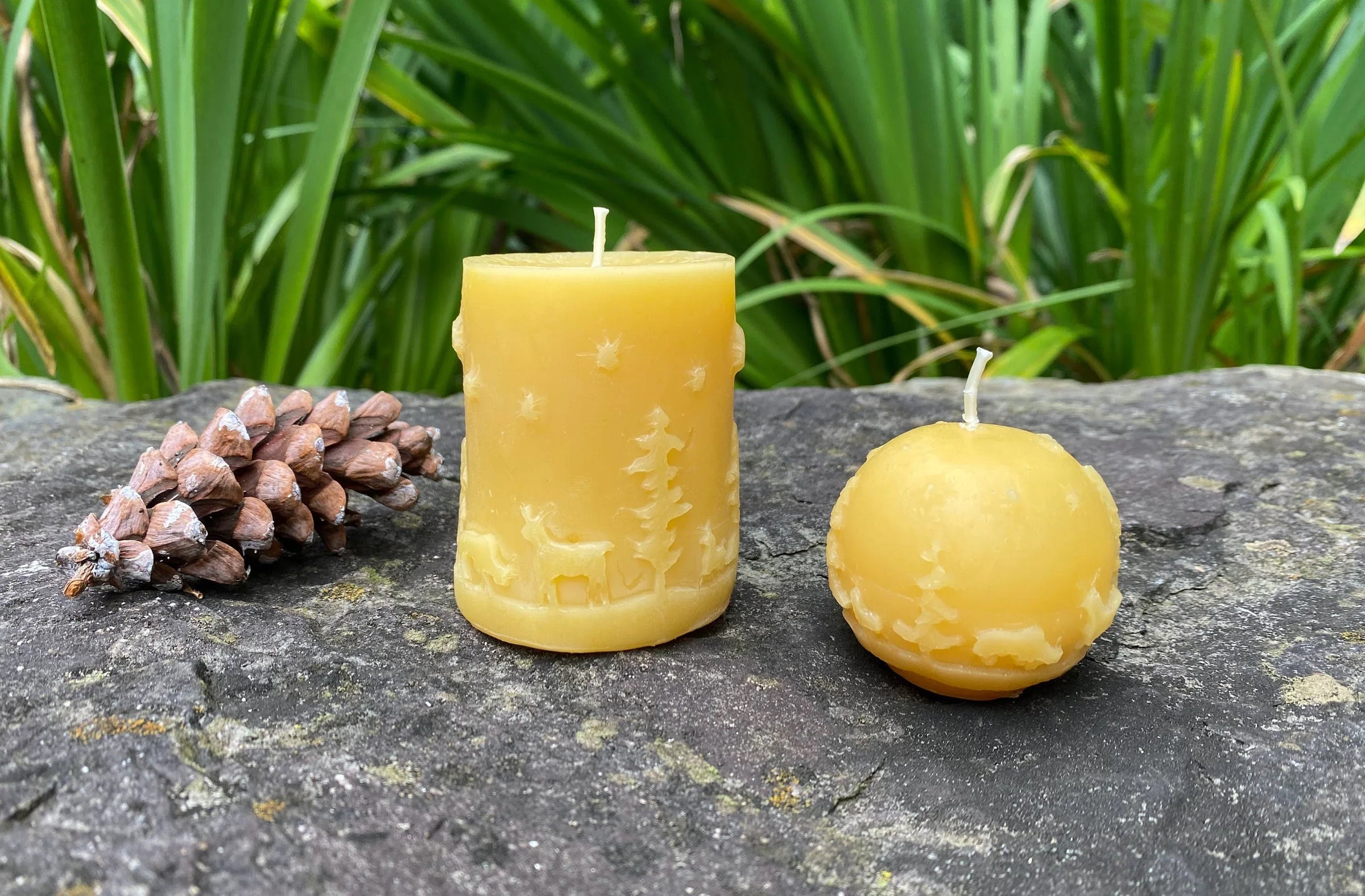 Starry Night Beeswax Candle Pair - BIG FRENCHIES