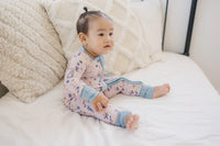 Nutcracker Print Bamboo Zippy Romper *Newborn left - BIG FRENCHIES