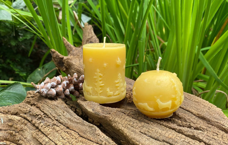 Starry Night Beeswax Candle Pair - BIG FRENCHIES