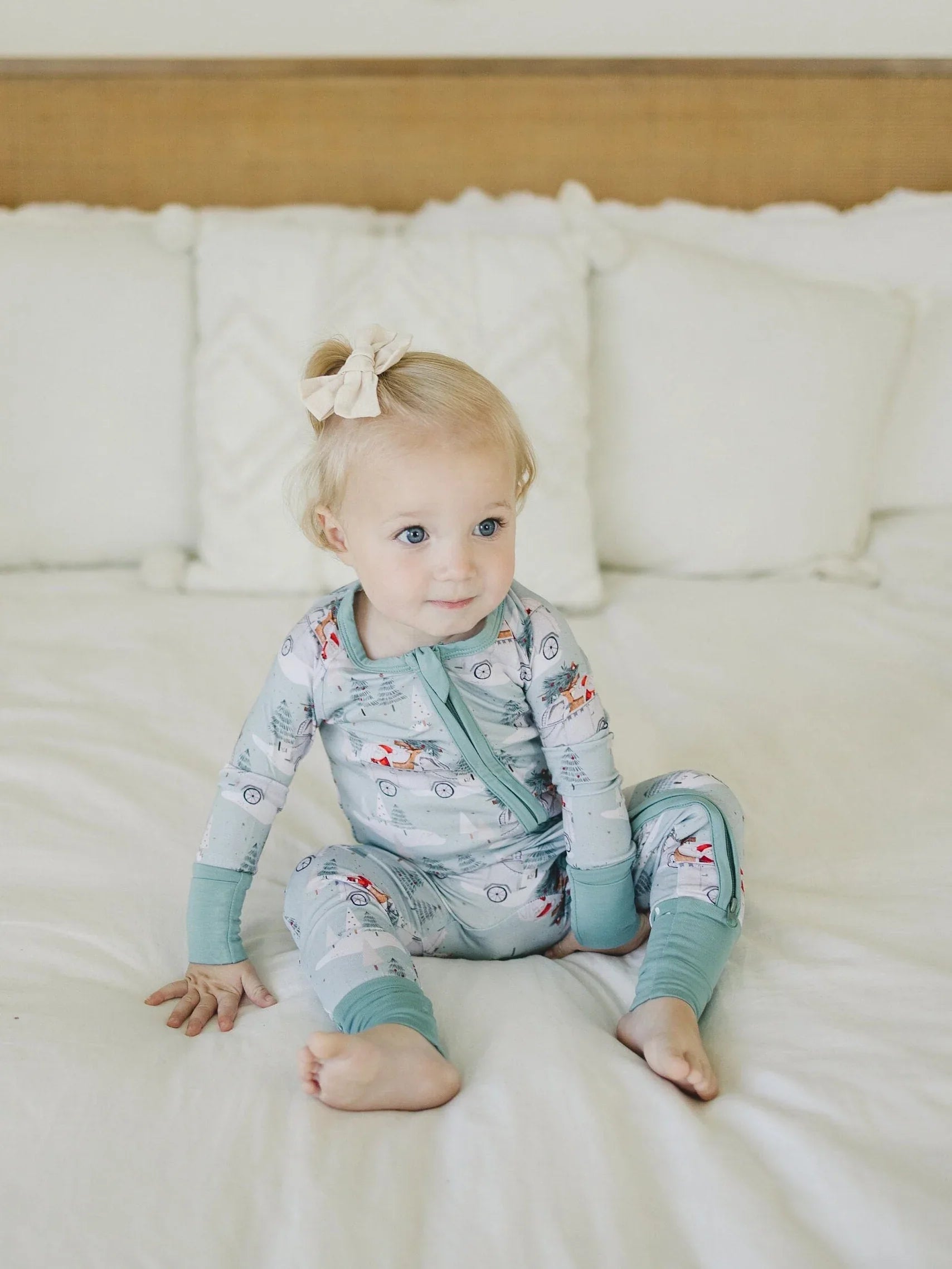 Cruisin' to Christmas Bamboo Zippy Romper - BIG FRENCHIES