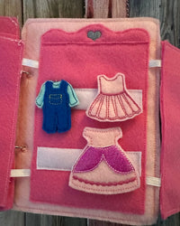 Felt Dollhouse Quiet Book - Toddler Quiet Activity Toy - Educational Gift For Girls - Learning Toy - Unpaper Doll - BIG FRENCHIES