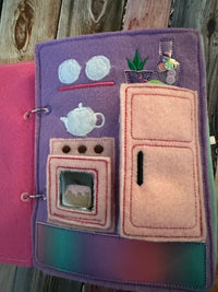 Felt Dollhouse Quiet Book - Toddler Quiet Activity Toy - Educational Gift For Girls - Learning Toy - Unpaper Doll - BIG FRENCHIES