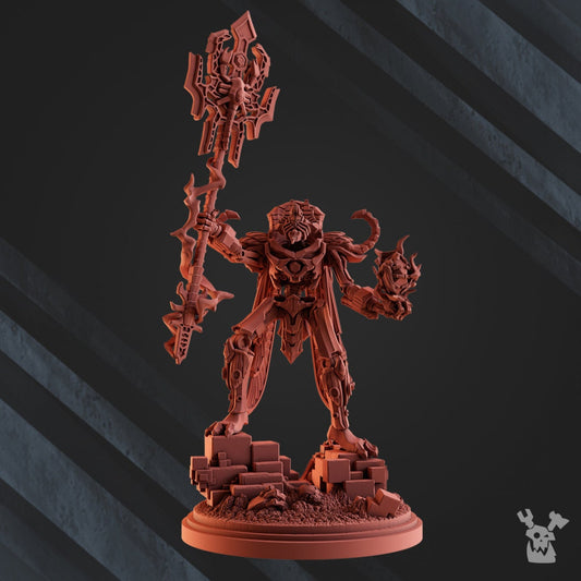 3d Printed Robot Legions Lord Akerteph by DakkaDakka Miniatures
